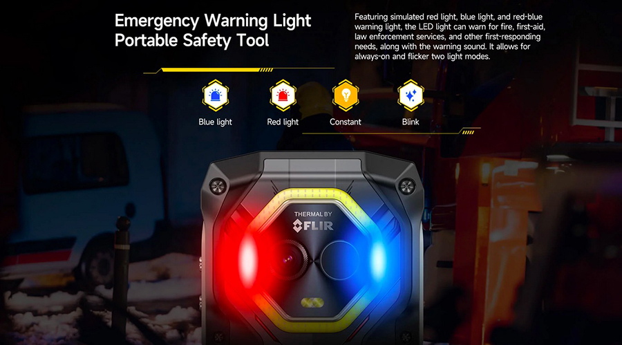 Ulefone Armor Mini 20T Pro Warning Light Red light, blue Light, red-blue light