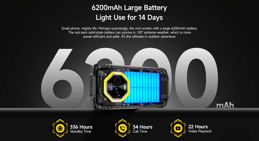 Ulefone Armor Mini 20T Pro  6200mAh Battery