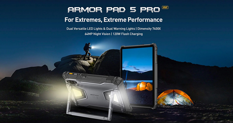 Ulefone Armor Pad 5 Pro 12/256GB Black защищенный планшет цена, характеристики, купить в Украине