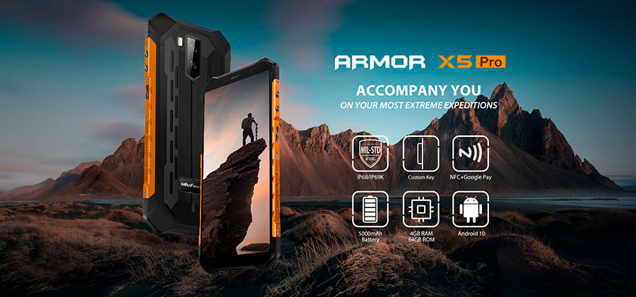 Ulefone Armor X5 Pro 4/64GB Orange построен на базе однокристальной системы MediaTek Helio A25