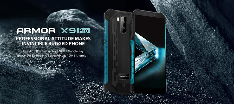 Ulefone Armor X9 Pro 4/64GB Black новый бюджетный защищённый смартфон с поддержкой NFC, но без сканера отпечатков пальцев