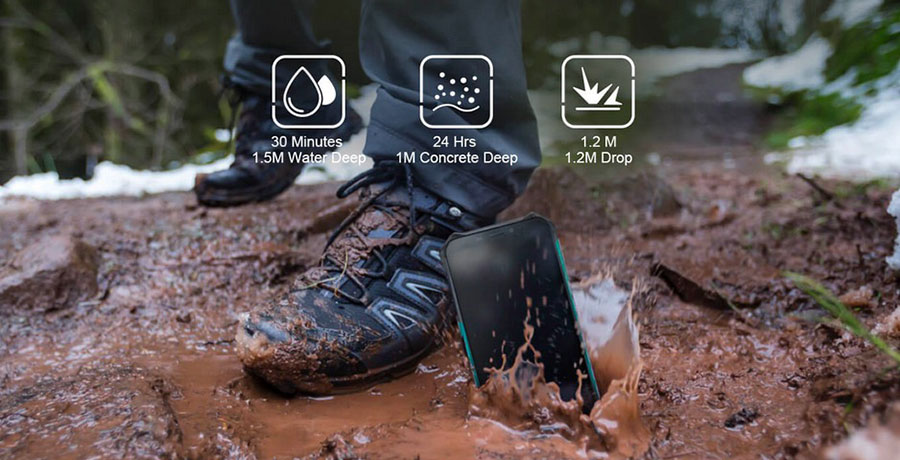 Ulefone Armor X9 3/32GB Black получил аккумулятор с объемом 5000 мАч. В смартфоне имеется NFC чип, что дает возможность им расплачиваться. 