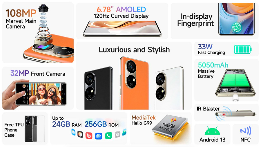 Ulefone Note 17 Pro 12/256GB MediaTek Helio G99