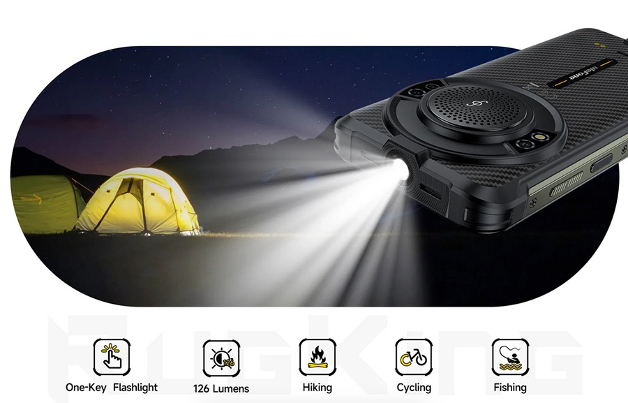 UleFone RugKing Black смартфон для работы и приключений